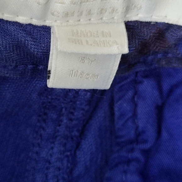 Burberry Children Boys Corduroy Blue Cotton Elastic Adjustable Waist Pants 6Y - Picture 8 of 11